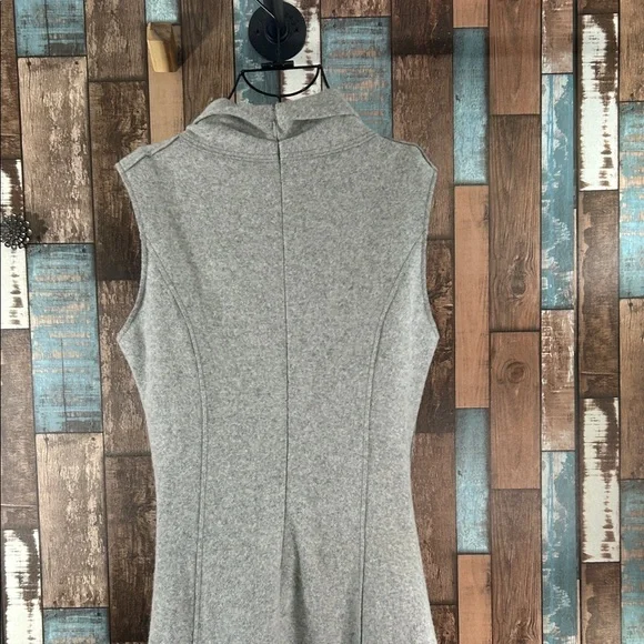 Pascal Millet Large  Gray Sleeveless Turtleneck Midi Dress - Picture 14 of 16
